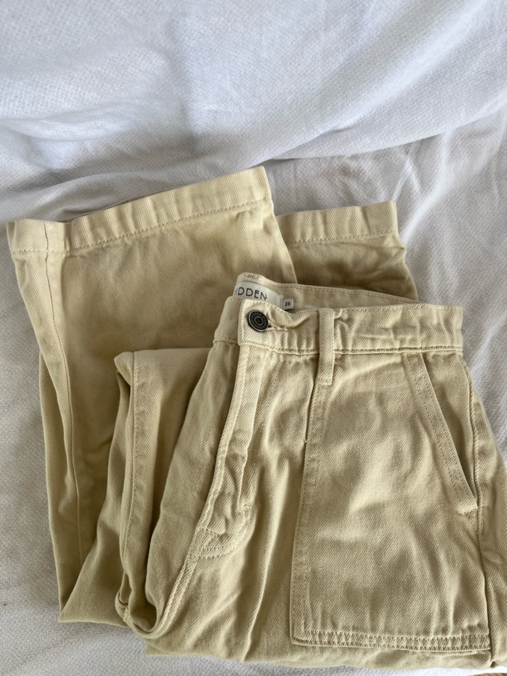 HIDDEN Light cream Cargo style pants SZ 26